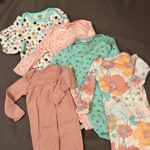 Newborn Sleep Onesies - Carters